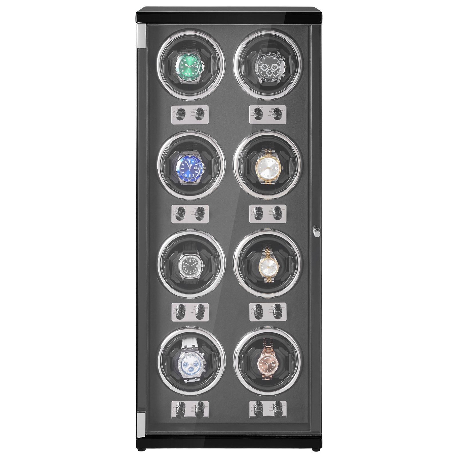 Automatinis laikrodžių prisukimo dėklas VEVOR 10L4801B, 8 laikrodžiams