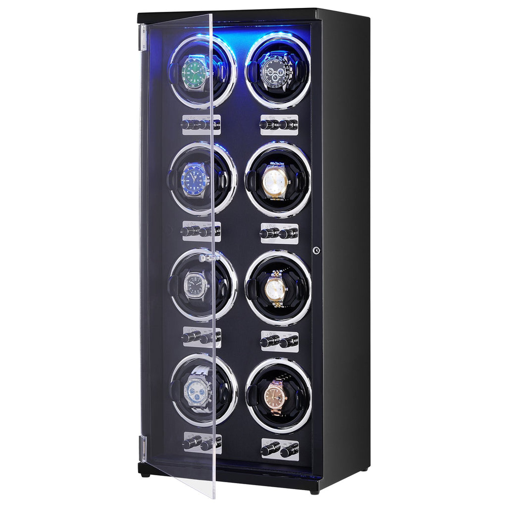 Automatinis laikrodžių prisukimo dėklas VEVOR 10L4801B, 8 laikrodžiams