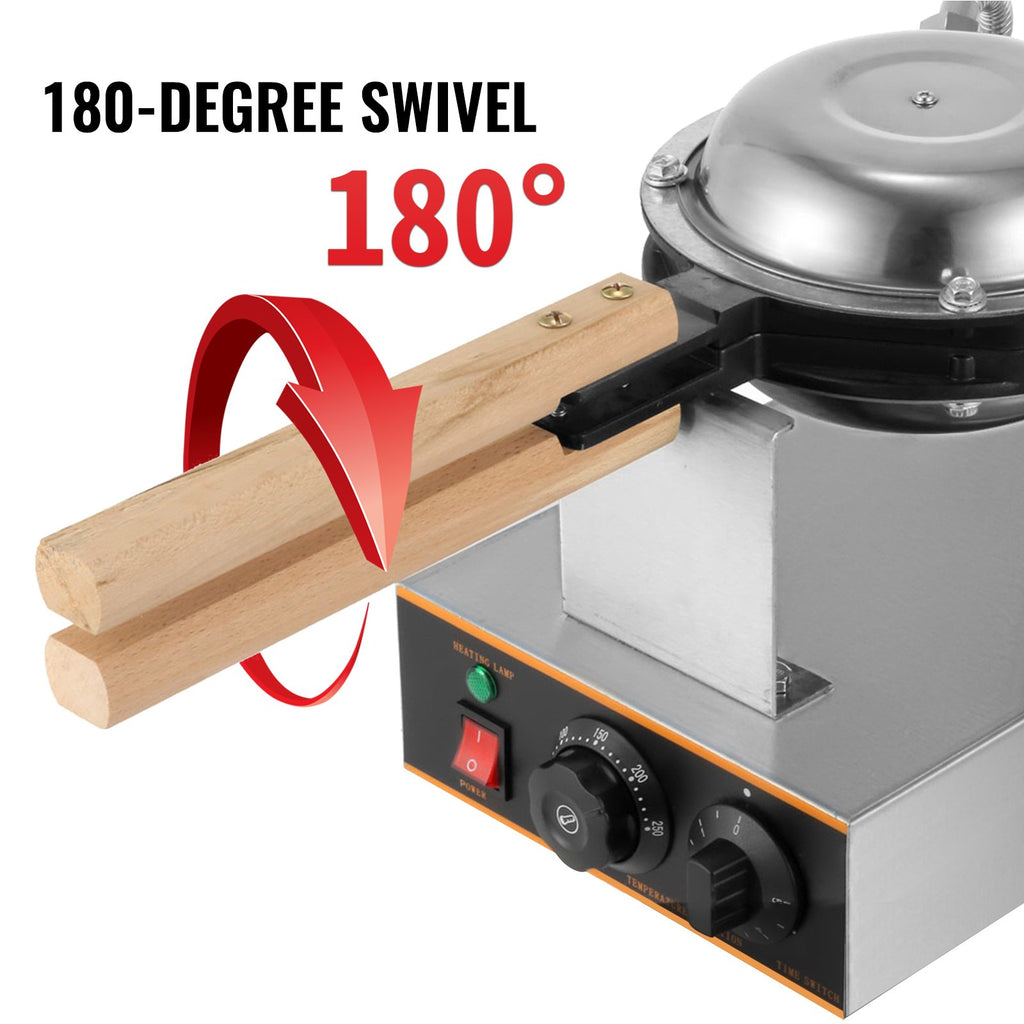 Burbulinių vaflių keptuvė VEVOR SC-X30, 1400W