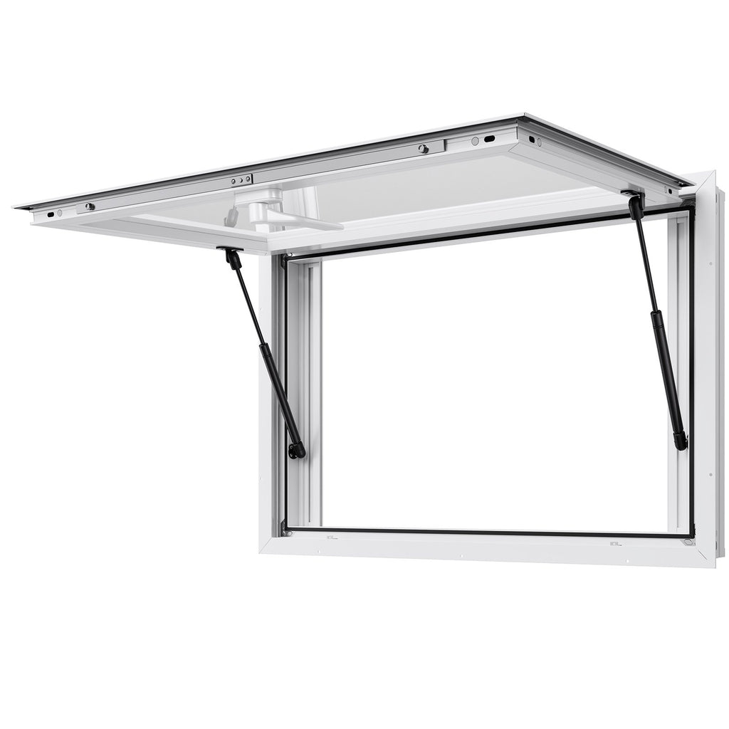Prekybinis langas maisto vagonėliams VEVOR DPYKLSCFWCK, 92x61 cm