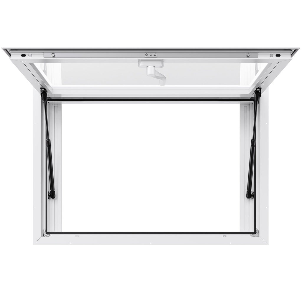 Prekybinis langas maisto vagonėliams VEVOR DPYKLSCFWCK, 92x61 cm