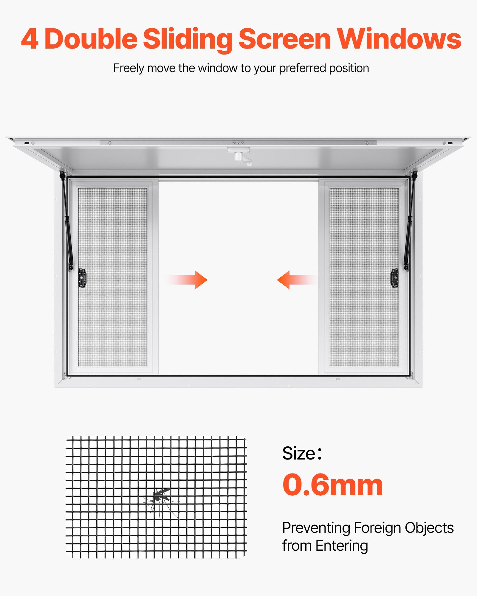 Prekybinis langas VEVOR DPSCFWCK, 152x92 cm