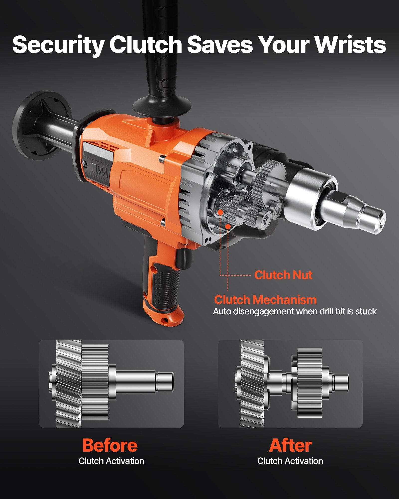 Deimantinio gręžimo mašina VEVOR Z1Z-CF-9150, 2000W