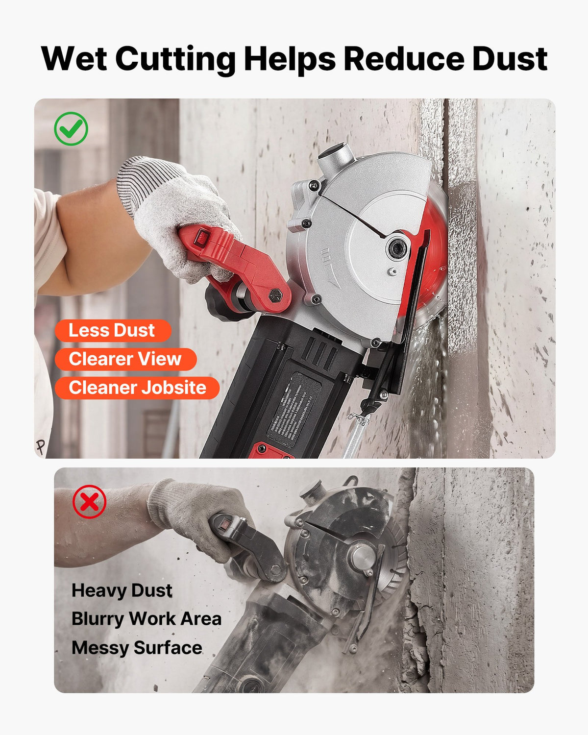 Mūro rėžtuvas VEVOR KC160, 5000 W