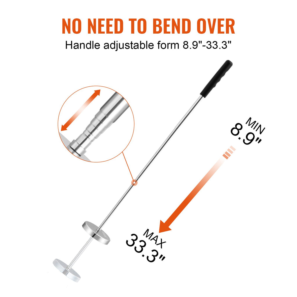 Teleskopinis magnetinis surinkėjas VEVOR QJ8010, 15,9 kg keliamoji galia