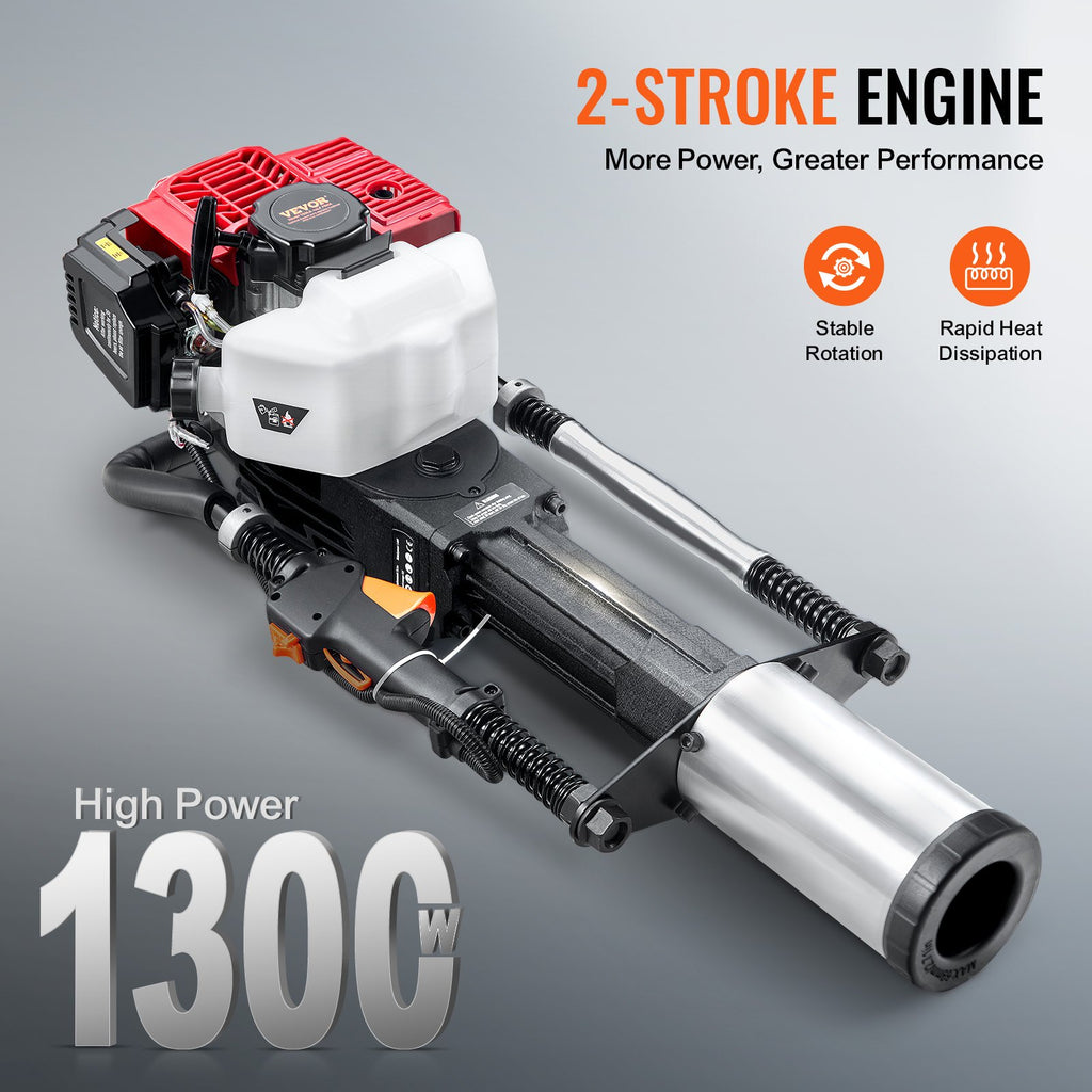 Benzininis stulpų kalimo įrankis VEVOR JH-95, 1400 W