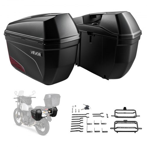 Motociklo šoninių dėžių komplektas VEVOR V-36, 46 l