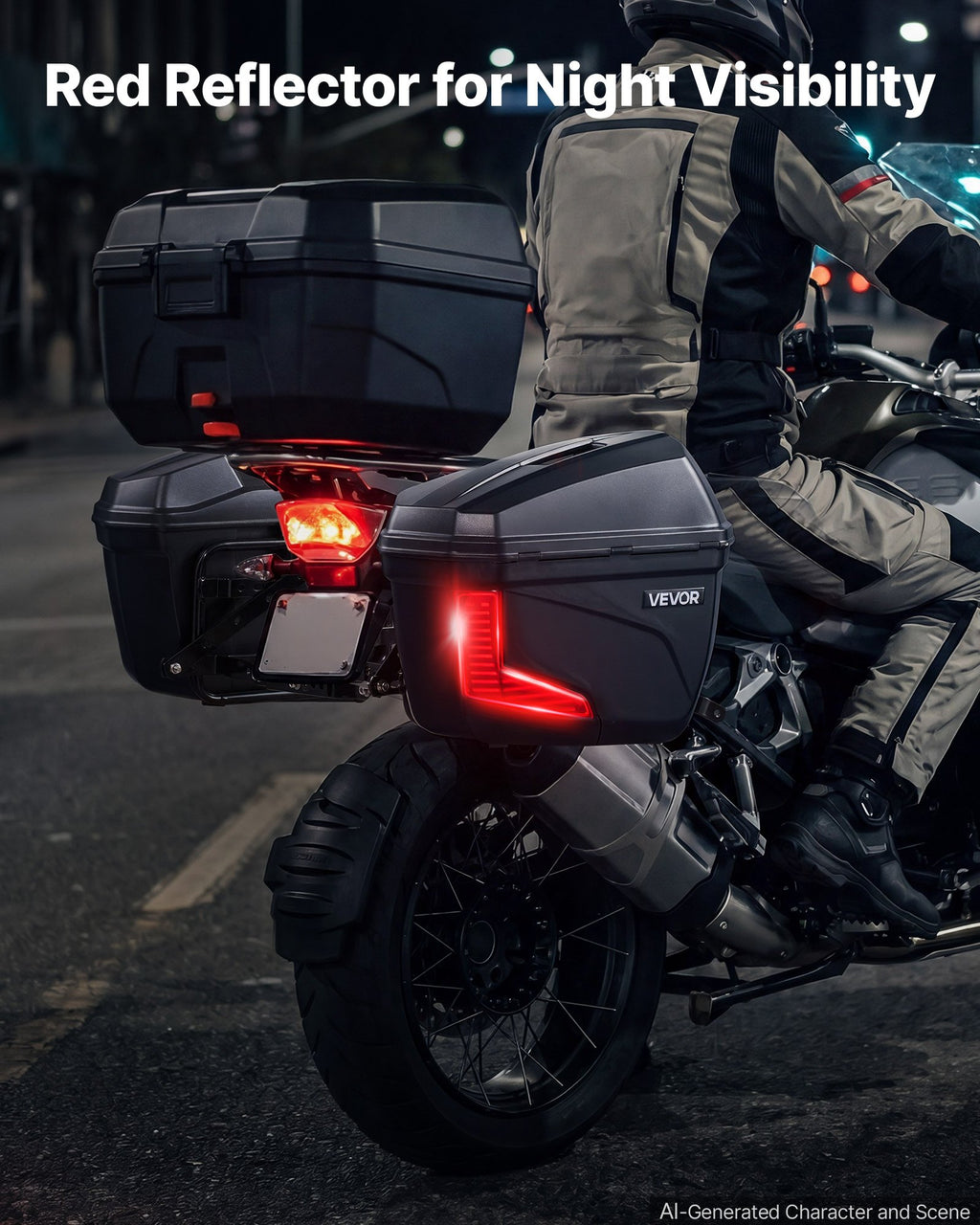 Motociklo šoninių dėžių komplektas VEVOR V-36, 46 l