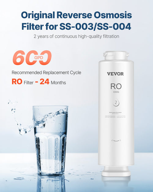 Atbulinio osmoso filtro kasetė VEVOR SS-008, 600 GPD