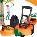 Vaikščiojimo juostos rinkinys (Slackline) VEVOR Pr-03-60, 18,3 m