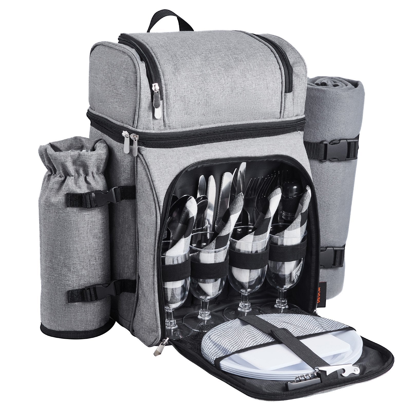 Pikniko kuprinė VEVOR TWPB-36115A2, 4 asmenims