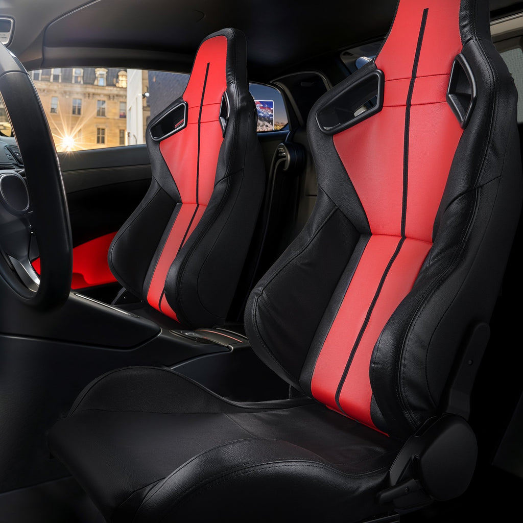 Sportinės sėdynės VEVOR H-8005B, 2 vnt. komplektas