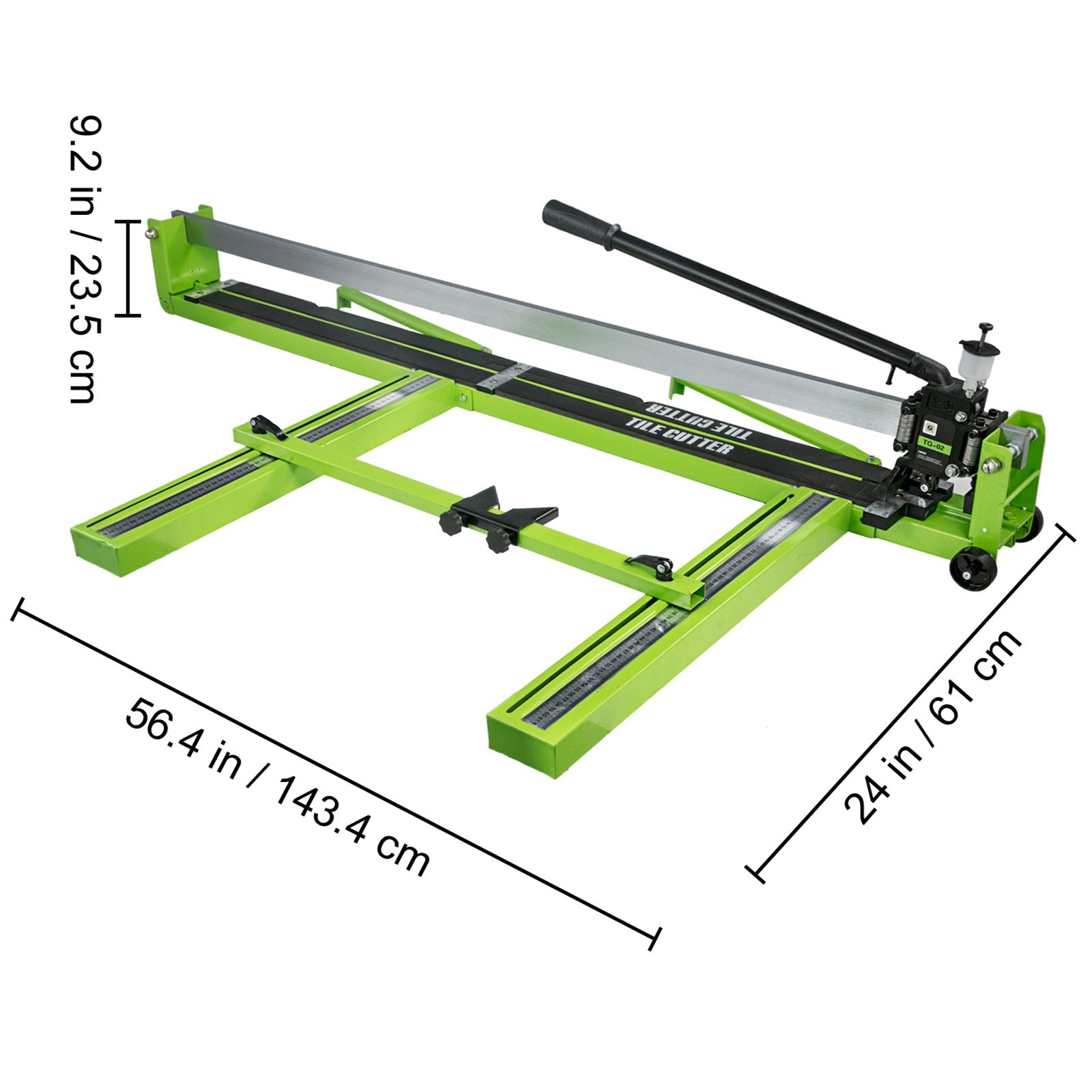 Rankinės plytelių pjovimo staklės VEVOR 1200 mm, lazerinis kreiptuvas