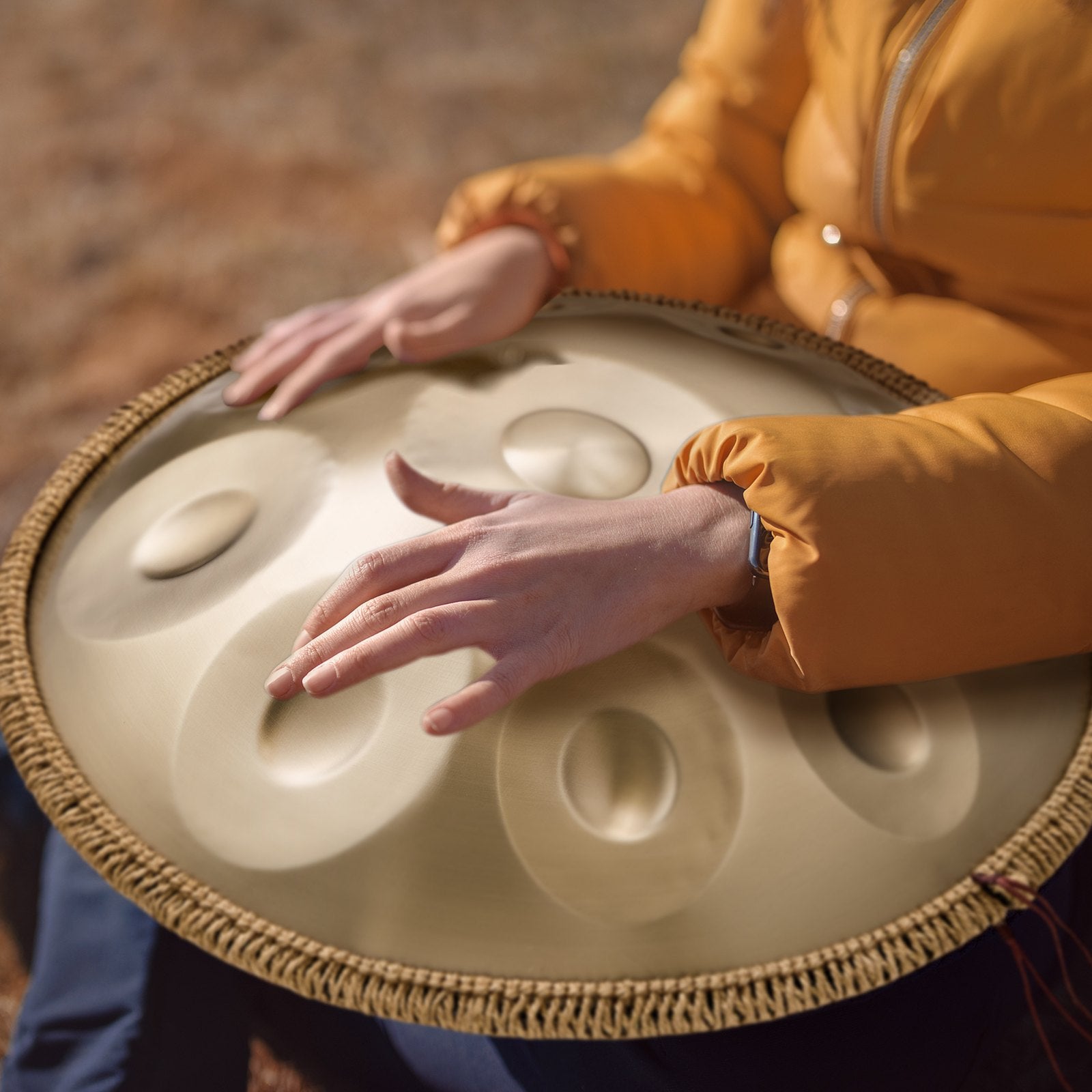 Rankinis būgnas (Handpan) VEVOR Golden-10, 10 natų