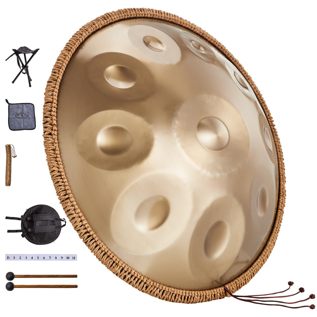 Rankinis būgnas (Handpan) VEVOR Golden-10, 10 natų