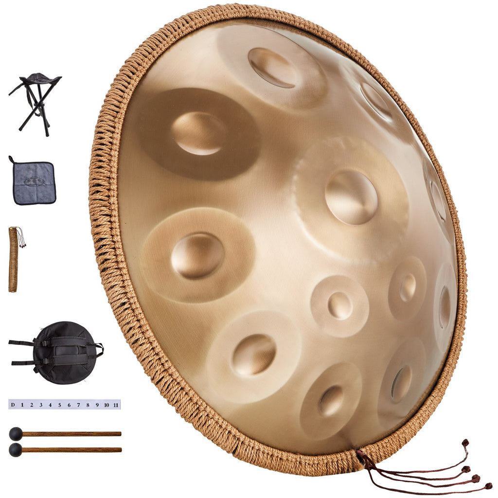 Handpan būgnas VEVOR Golden-12, 12 natų, D Minor