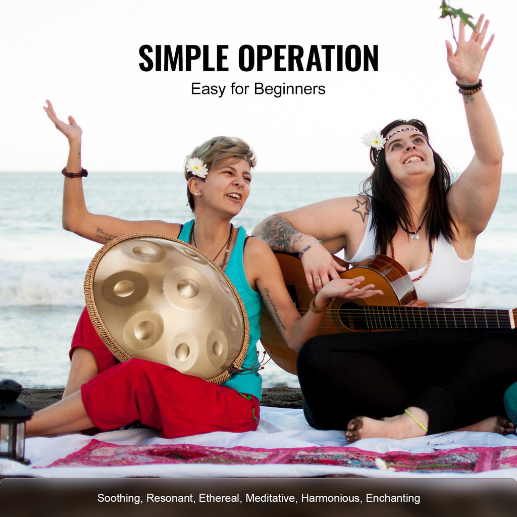 Handpan būgnas VEVOR Golden-9, 9 natos (D Minor)