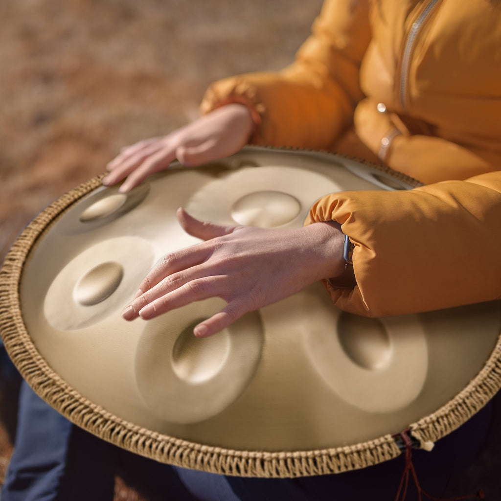 Handpan būgnas VEVOR Golden-9, 9 natos (D Minor)