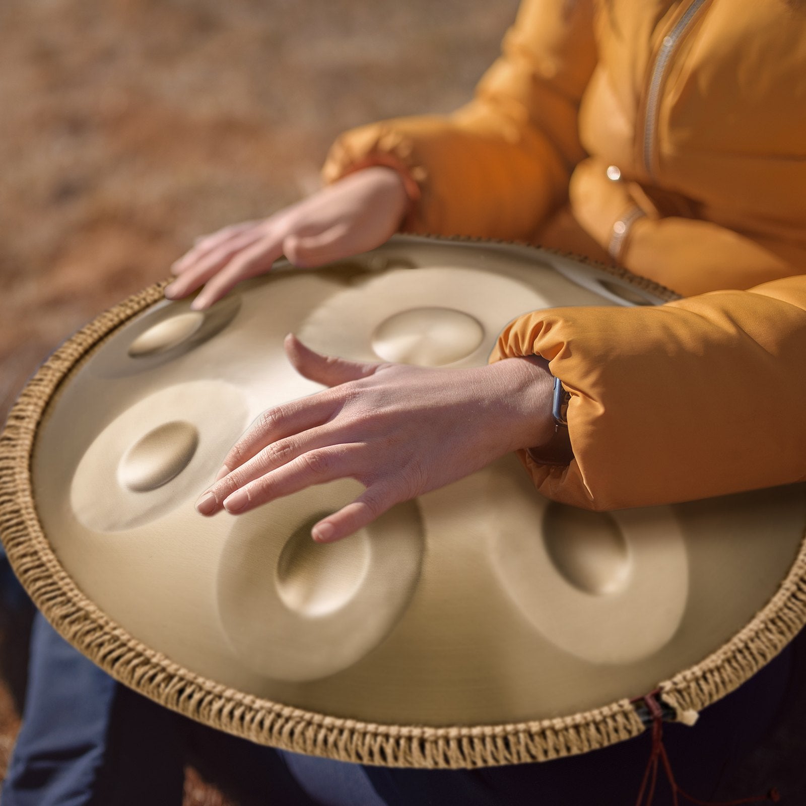 Handpan būgnas VEVOR Golden-9, 9 natos (D Minor)