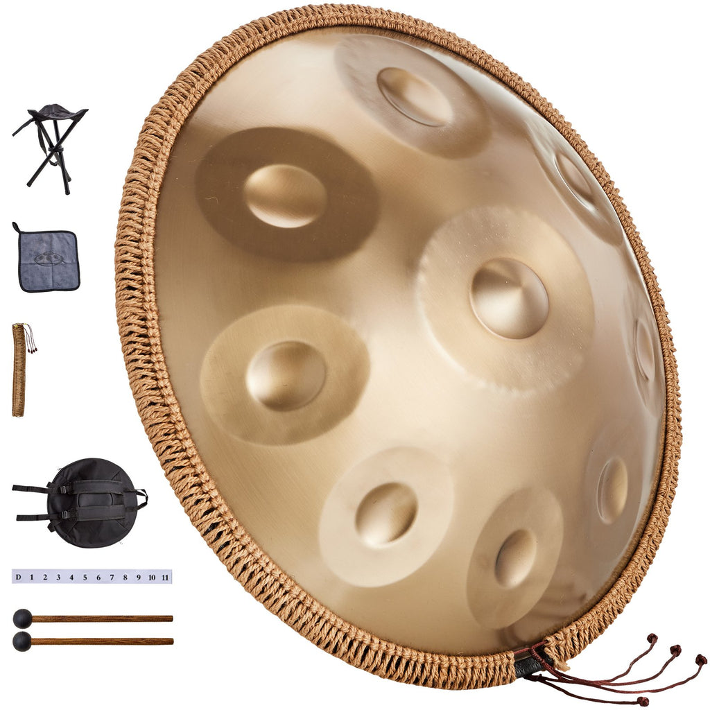 Handpan būgnas VEVOR Golden-9, 9 natos (D Minor)