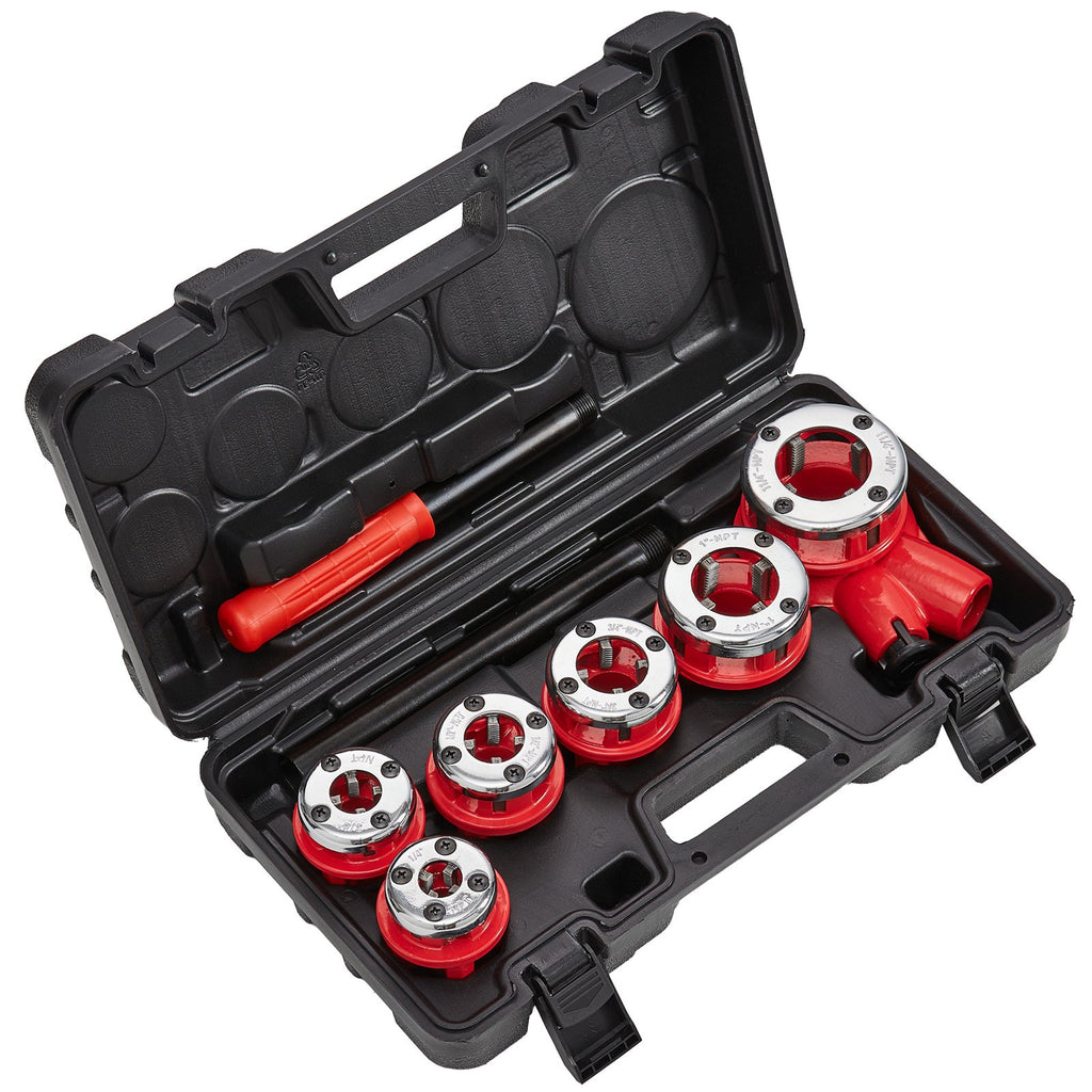 Rankinis vamzdžių sriegpjovių rinkinys VEVOR KT1106A, 1/4" - 1 1/4" NPT