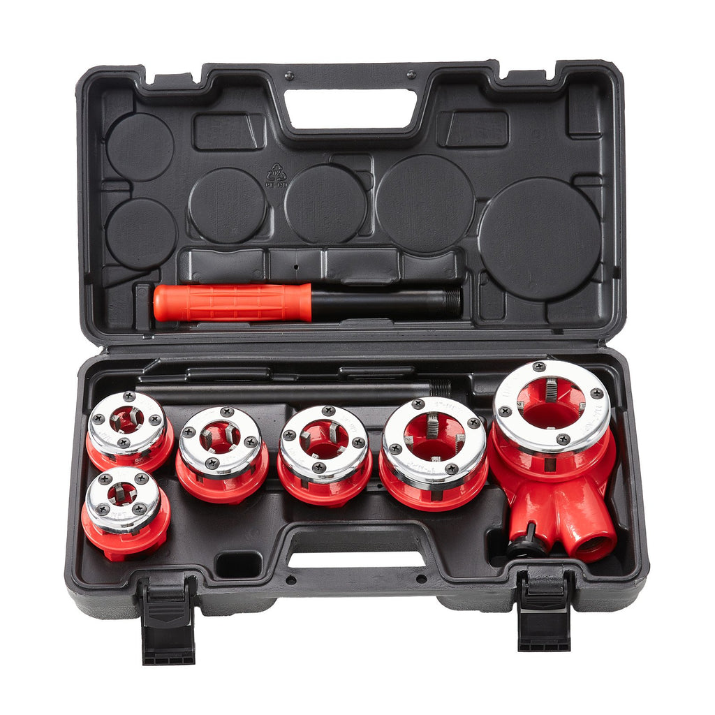 Rankinis vamzdžių sriegpjovių rinkinys VEVOR KT1106A, 1/4" - 1 1/4" NPT