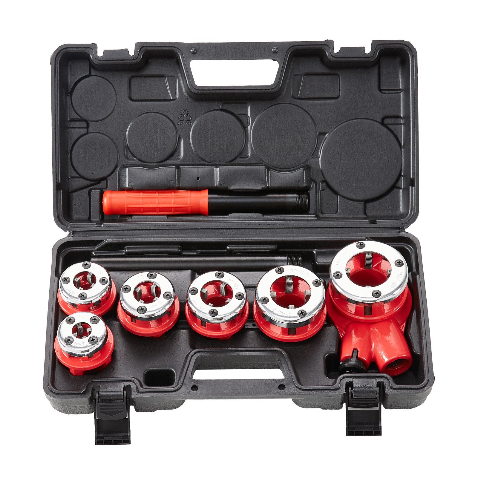 Rankinis vamzdžių sriegpjovių rinkinys VEVOR KT1106A, 1/4" - 1 1/4" NPT