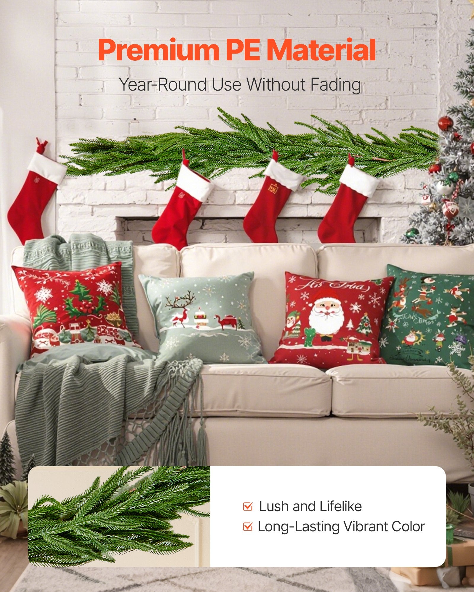 Kalėdinė girlianda VEVOR XH-TT02, 182,8 cm