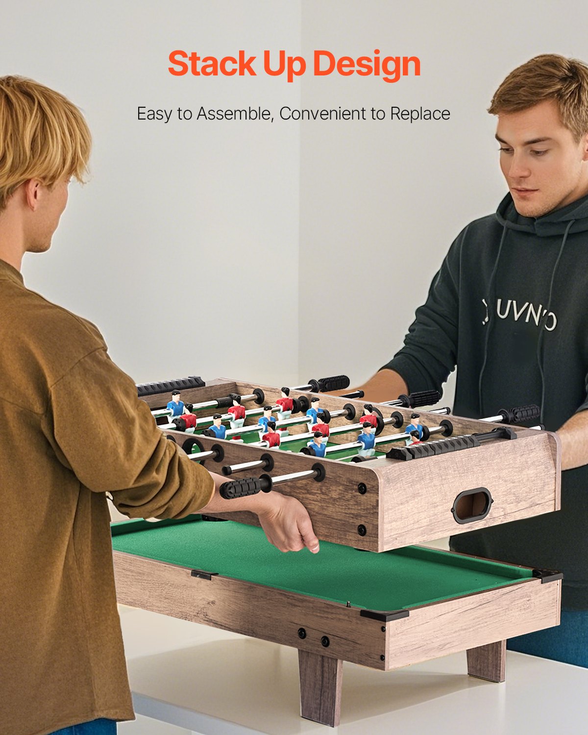 Žaidimų stalas „keturi viename“ VEVOR SUM-3217-4, 82 cm