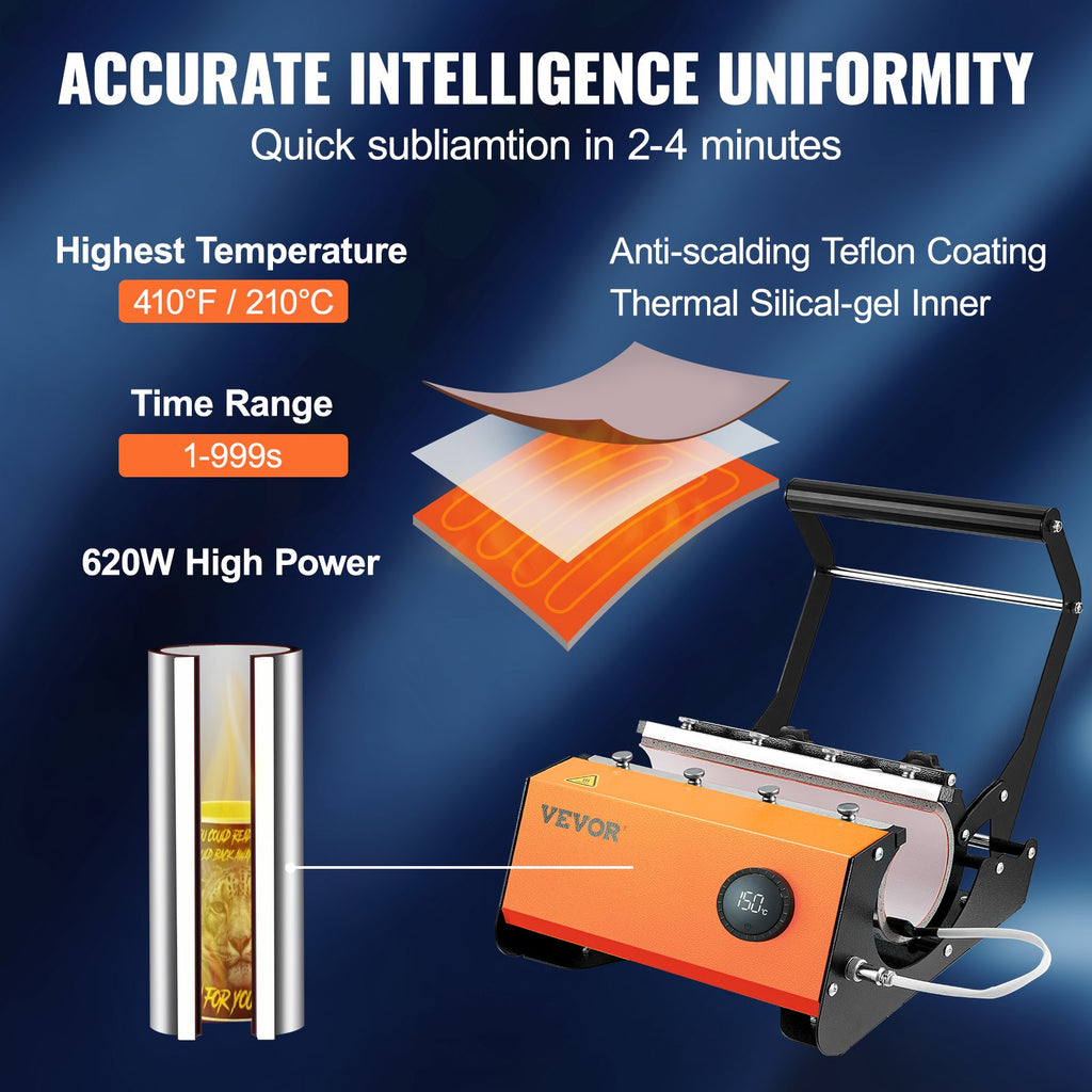 Termopresas puodeliams VEVOR F270, 850 g talpos