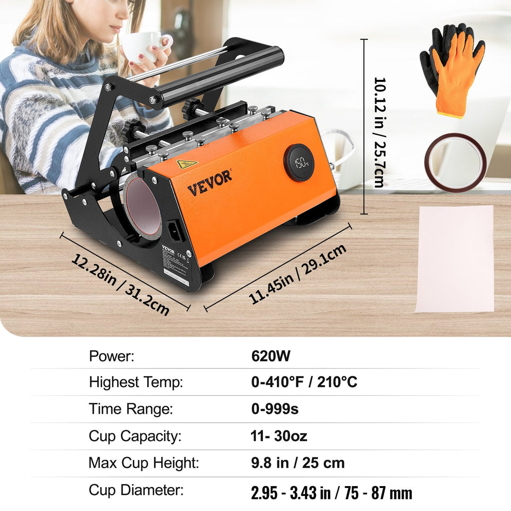 Termopresas puodeliams VEVOR F270, 850 g talpos