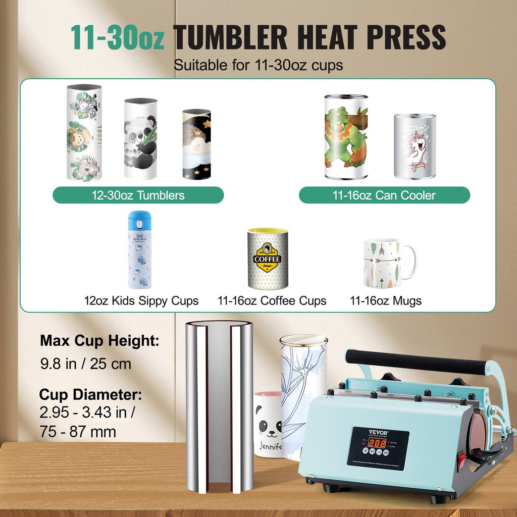 Termopresas puodeliams VEVOR WBFCHP30OZ, 887 ml