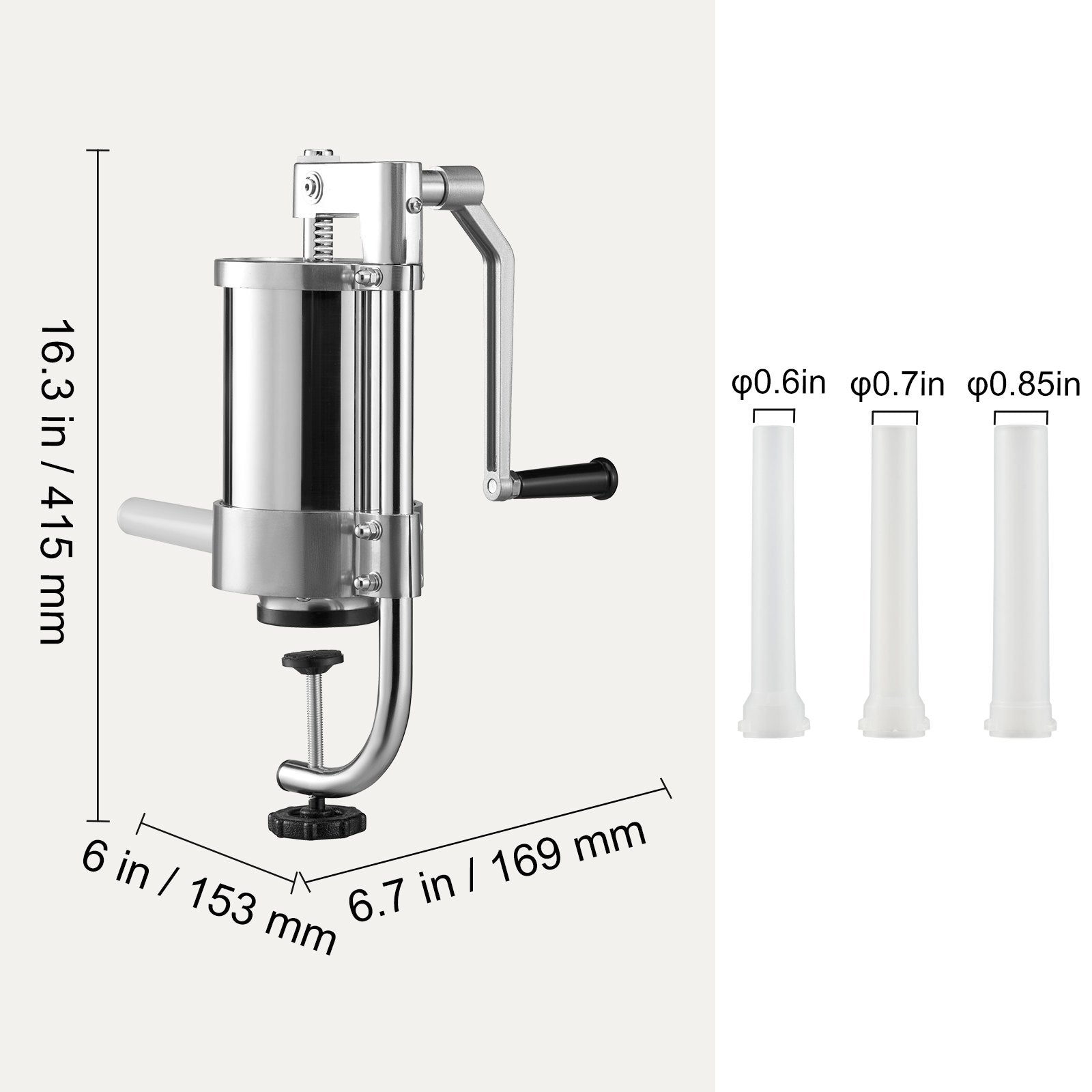 Dešrų kimštuvas VEVOR ES-1.5L, 1,5 l talpos