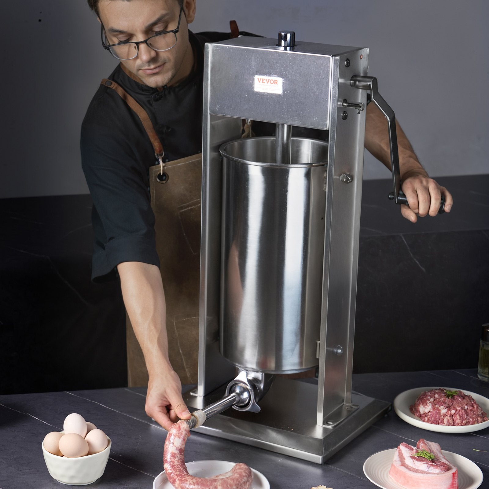 Rankinis dešrų kimštuvas VEVOR XZ-15L, 15 l talpos