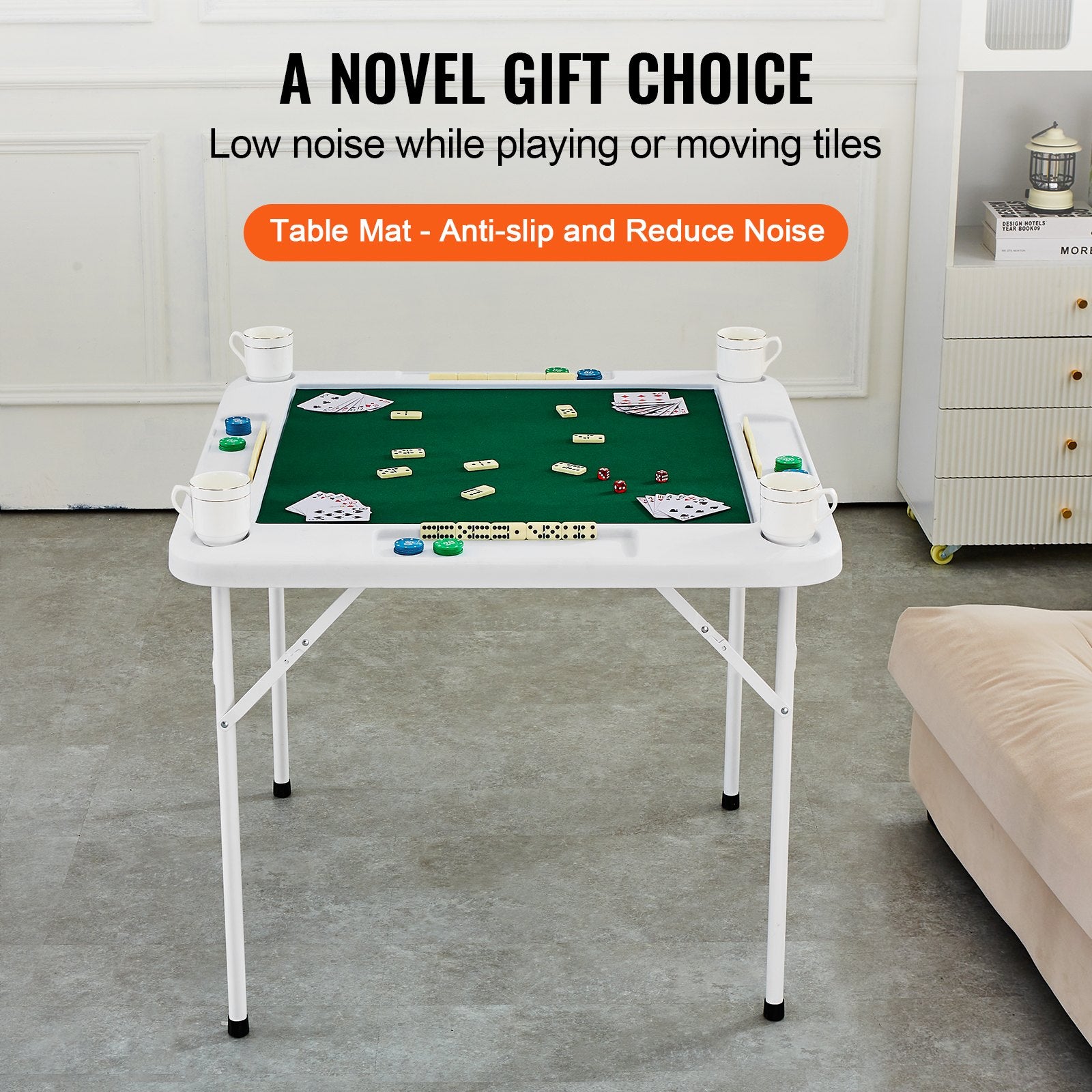 Mahjong stalas VEVOR SN-90, 90x90 cm