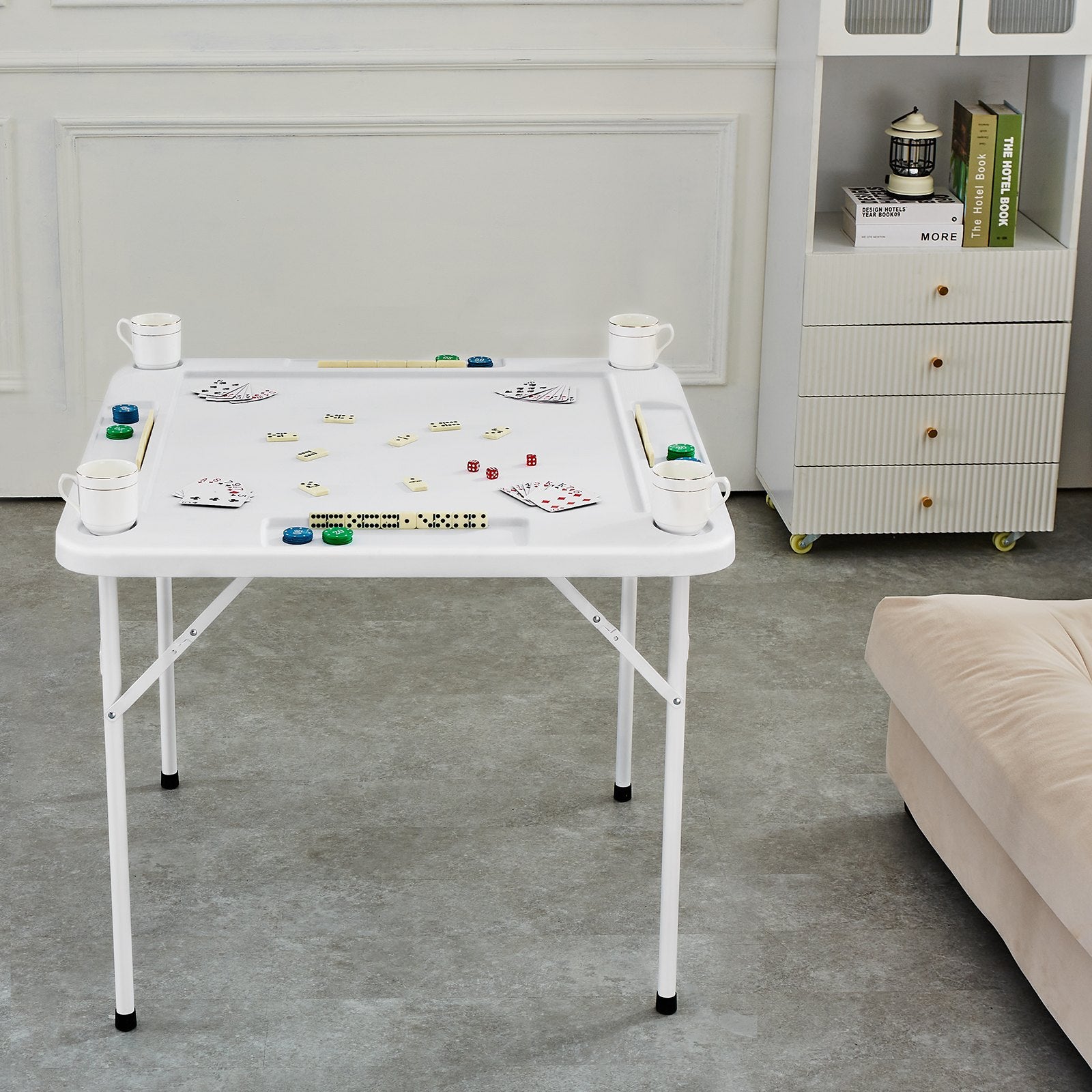 Mahjong stalas VEVOR SN-90, 90x90 cm