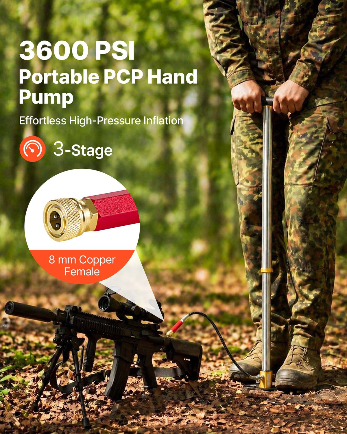 PCP rankinė pompa VEVOR DQT-XB05, 3600 PSI
