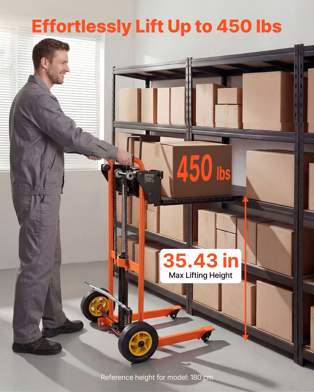 Hidraulinis krovinių keltuvas VEVOR SCDDC900, 205 kg