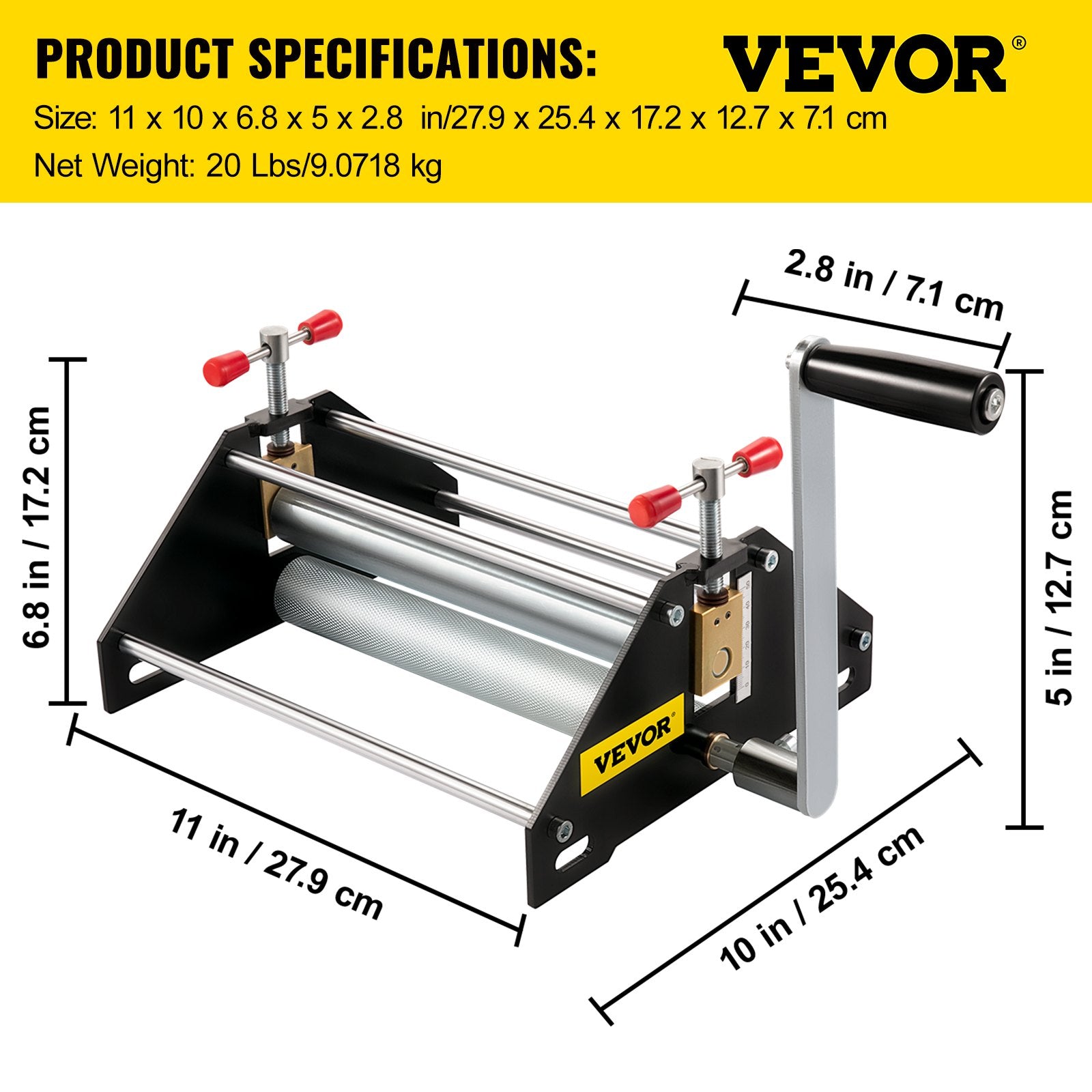 Oforto spaudos staklės VEVOR VV-BEP-S, 26,6 x 41,9 cm