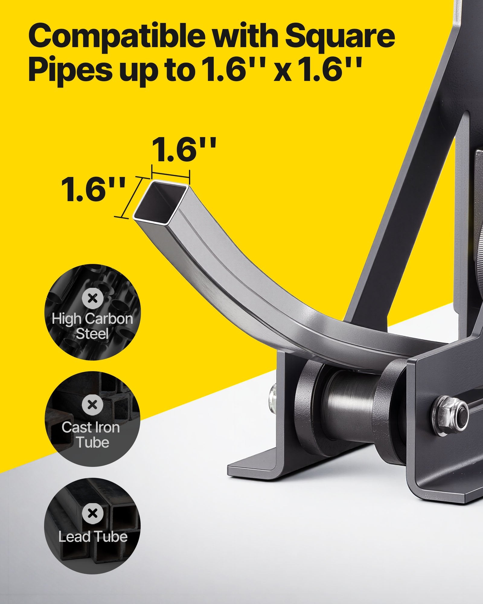 Vamzdžių lenkimo staklės VEVOR Manual Roller, 38 mm