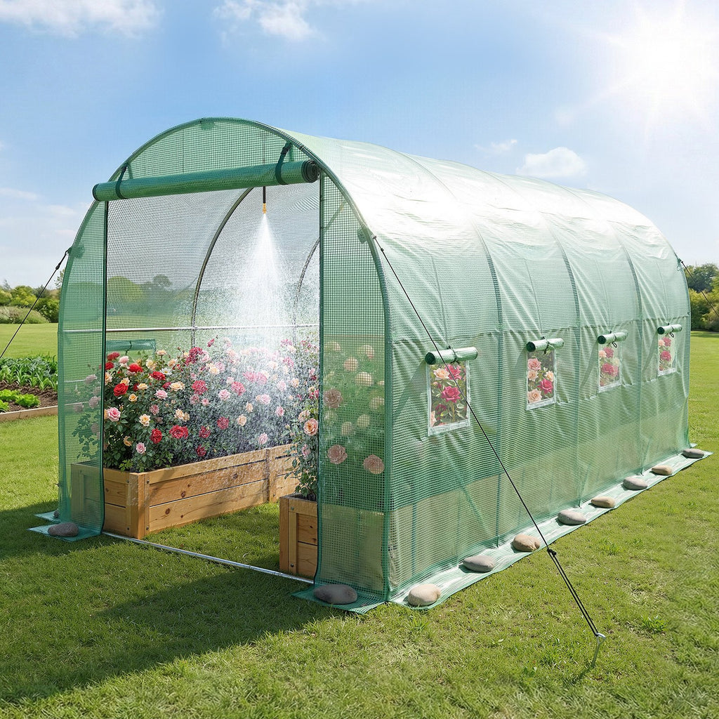 Tunelinis šiltnamis VEVOR 2x4.5x2m(4)G-D, 4,48 x 1,97 x 1,97 m