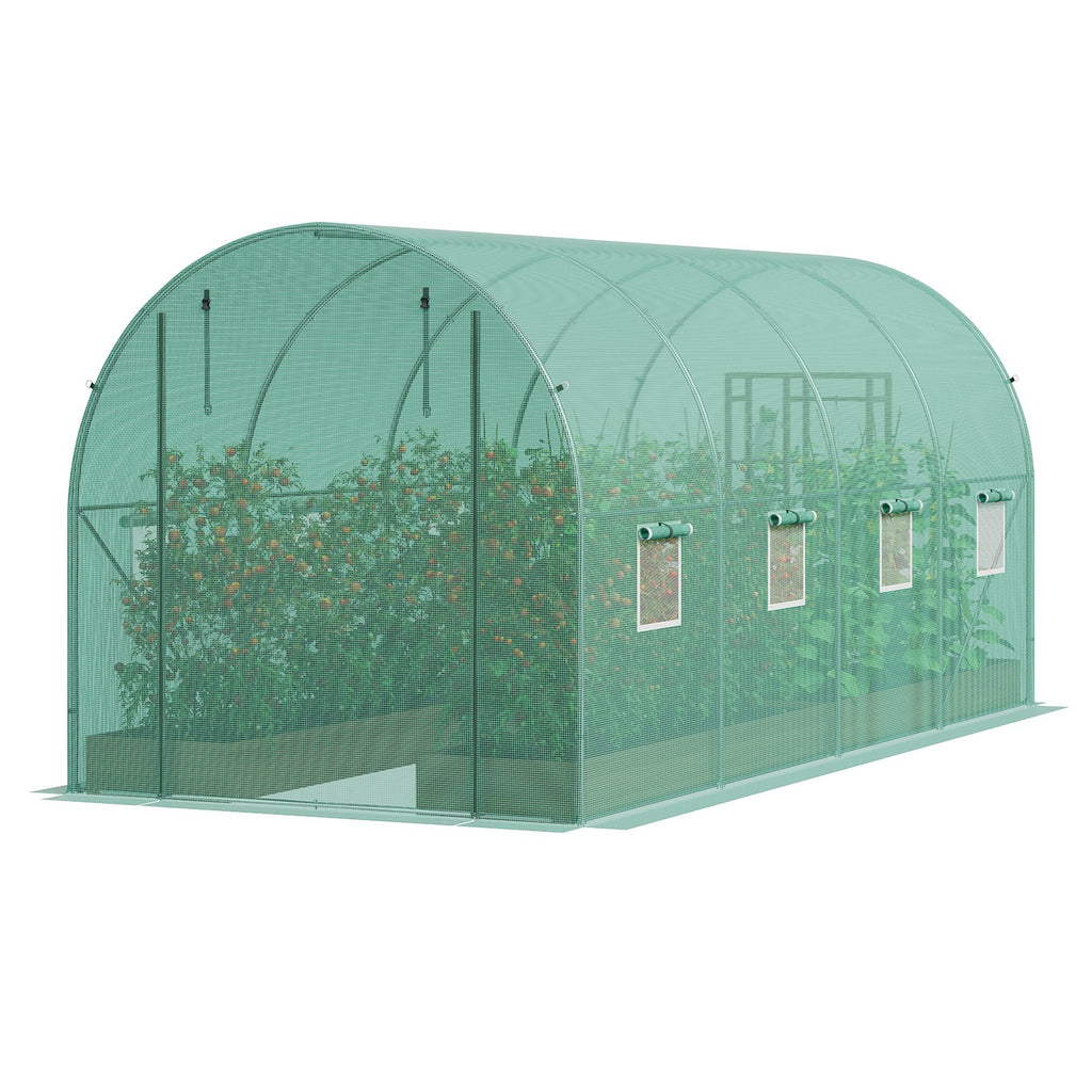 Tunelinis šiltnamis VEVOR 2x4,5x2 m (4) G, 4,45 x 1,94 x 1,92 m