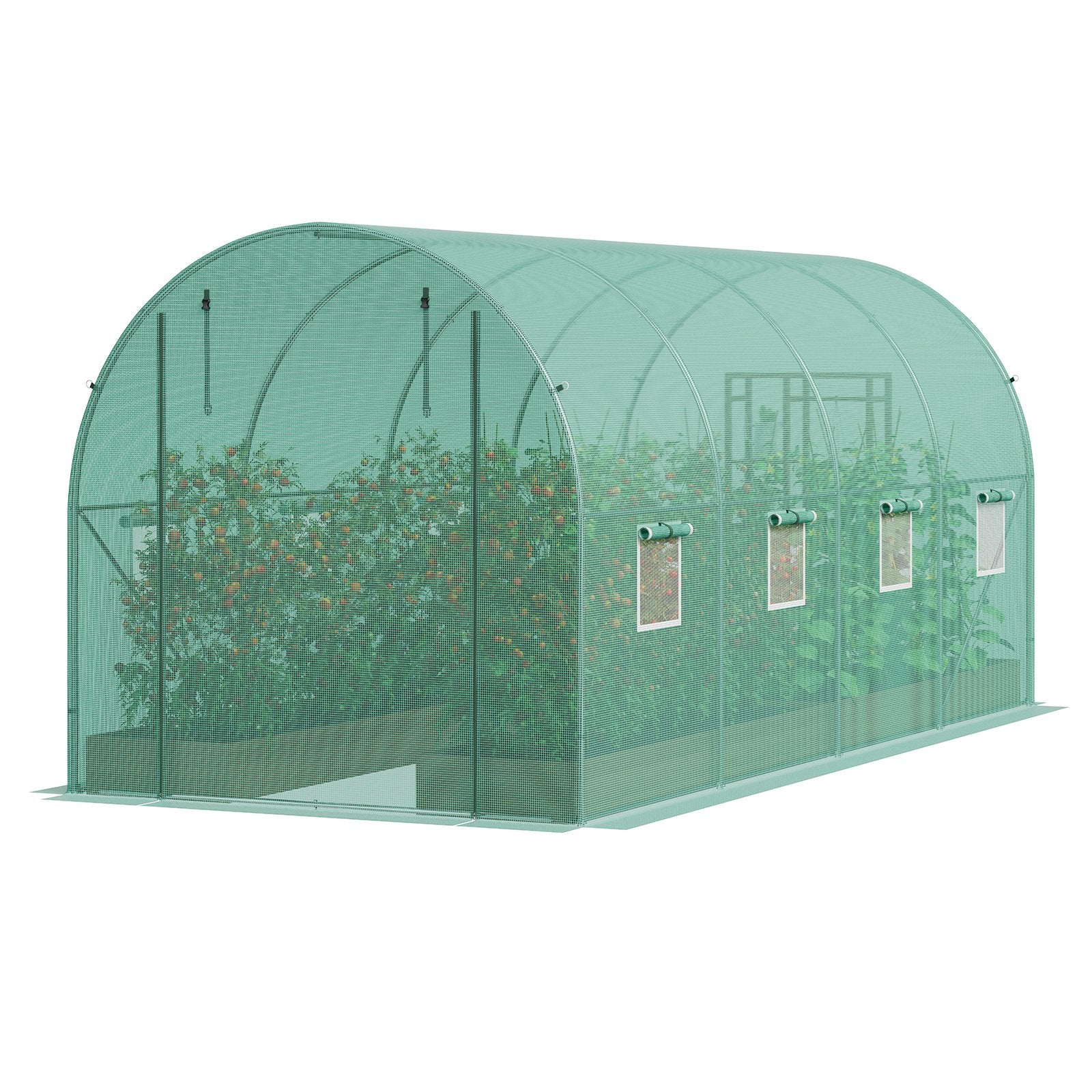 Tunelinis šiltnamis VEVOR 2x4,5x2 m (4) G, 4,45 x 1,94 x 1,92 m