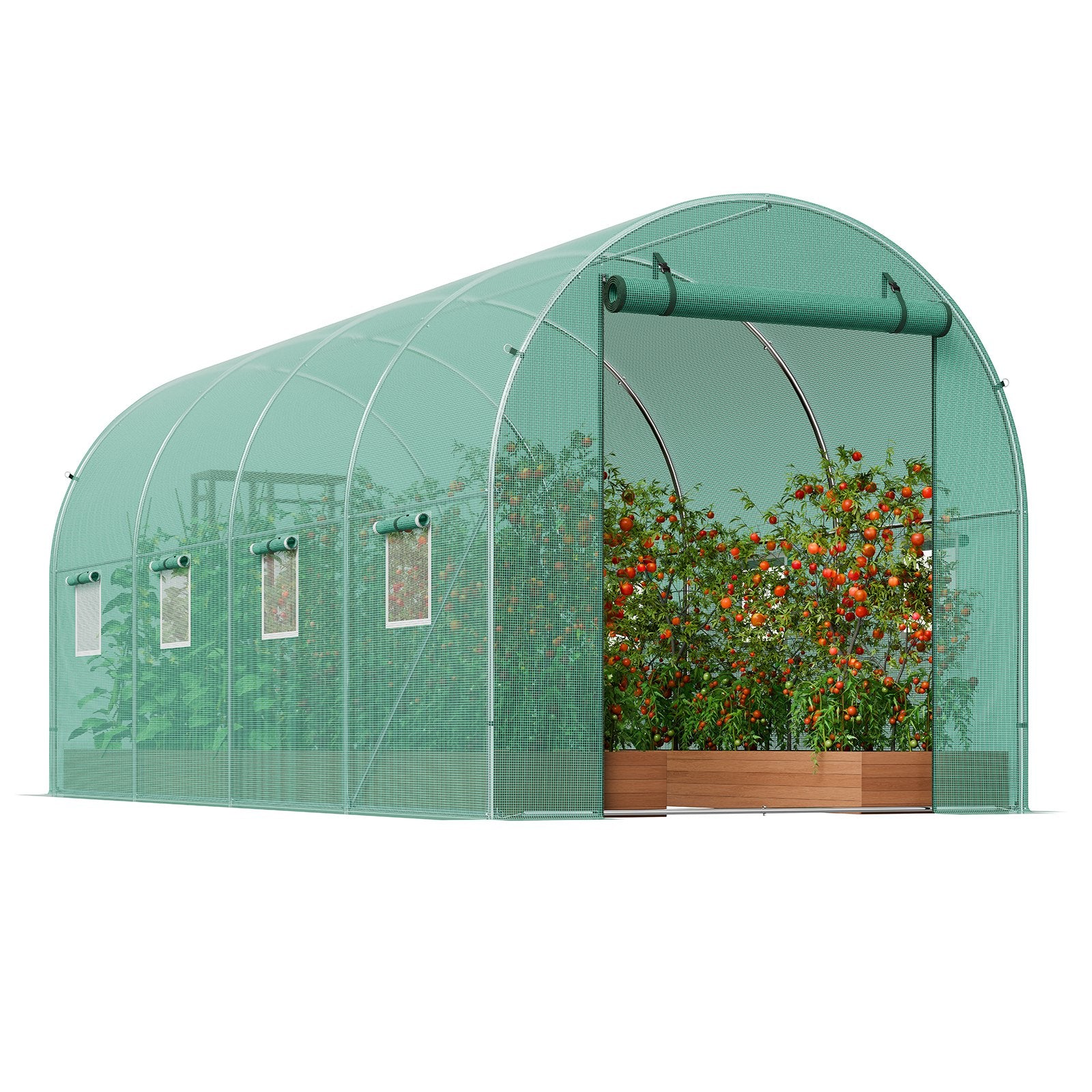 Tunelinis šiltnamis VEVOR 2x4,5x2 m (4) G, 4,45 x 1,94 x 1,92 m