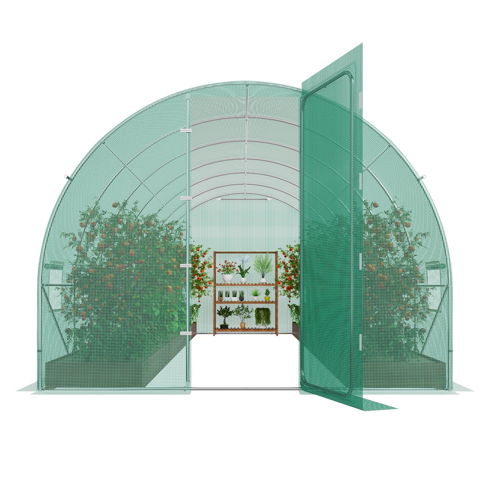 Tunelinis šiltnamis VEVOR 3x6x2.25m, 18 m²