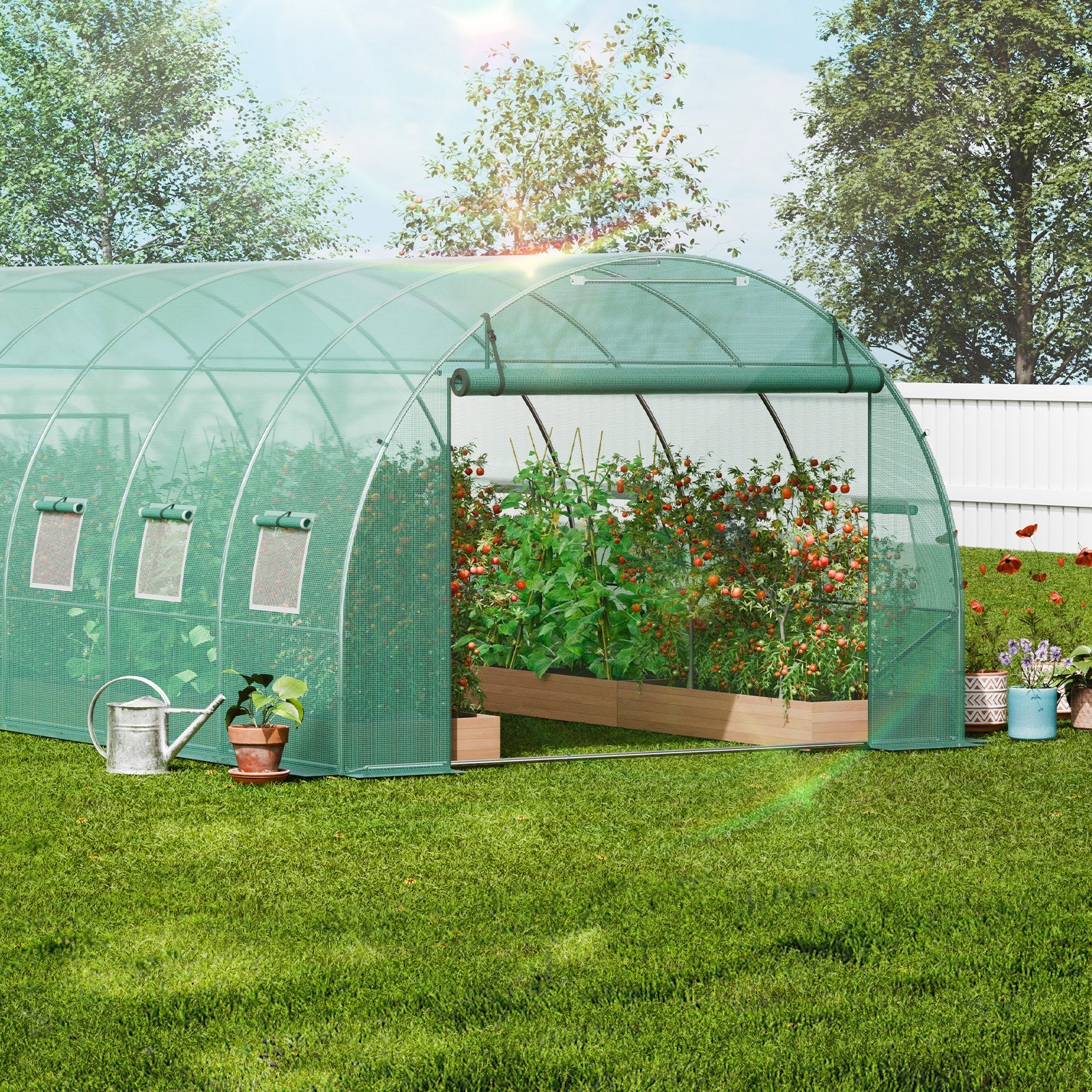 Tunelinis šiltnamis VEVOR 3x6x2m, 18 m² plotas