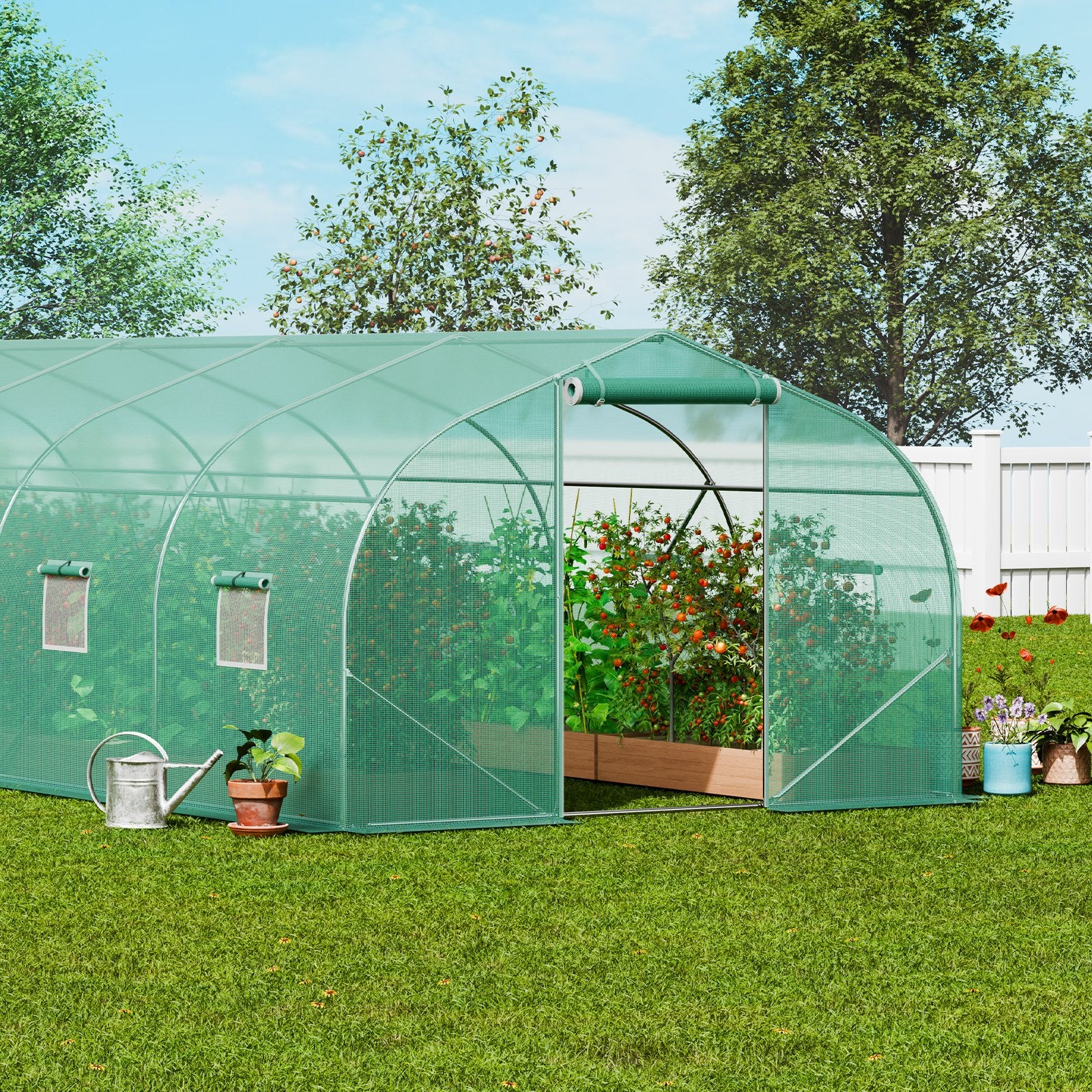 Šiltnamis tunelis VEVOR HS-F039, 9x3x2 m