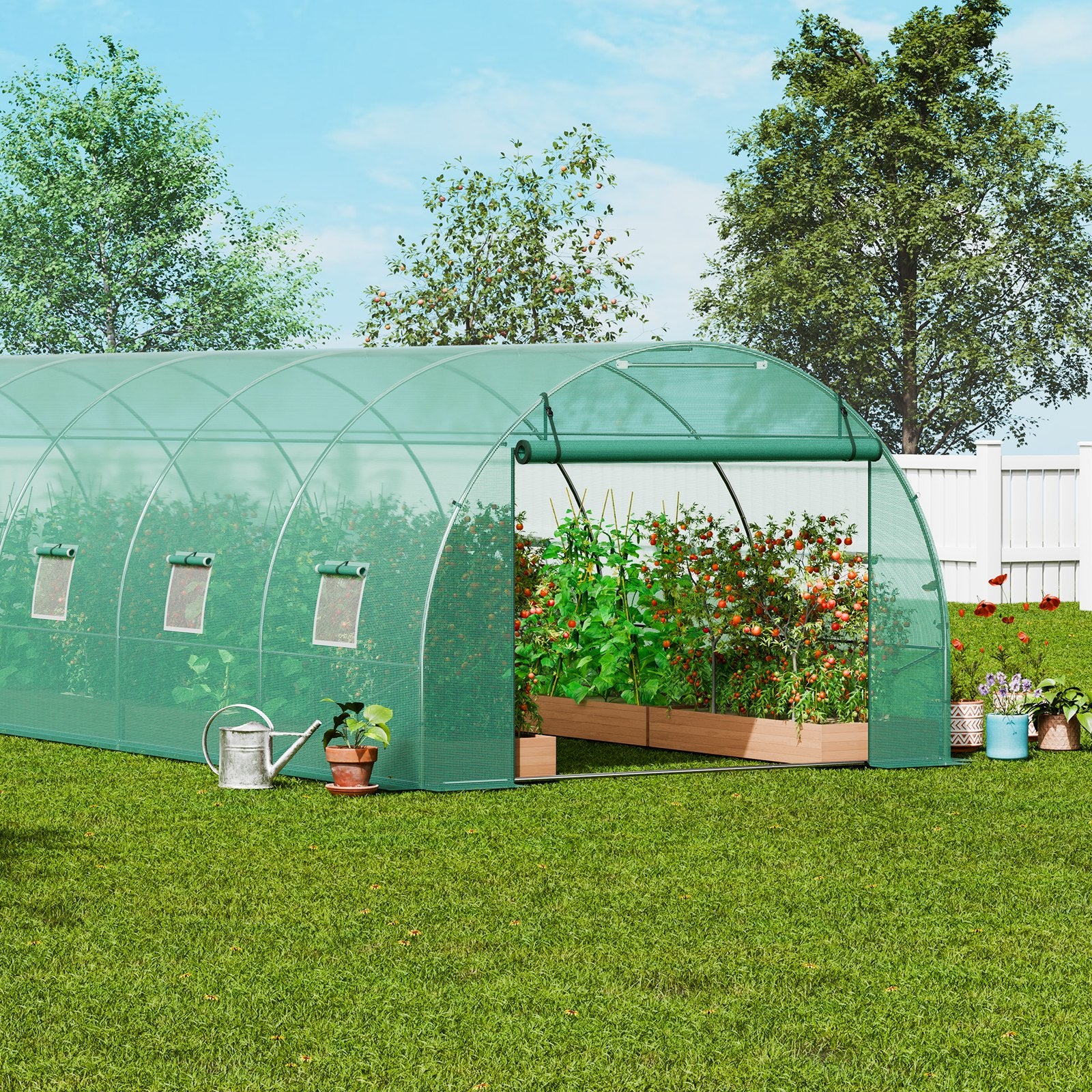 Tunelinis šiltnamis VEVOR 3x9x2m(6)G, 26,2 m²