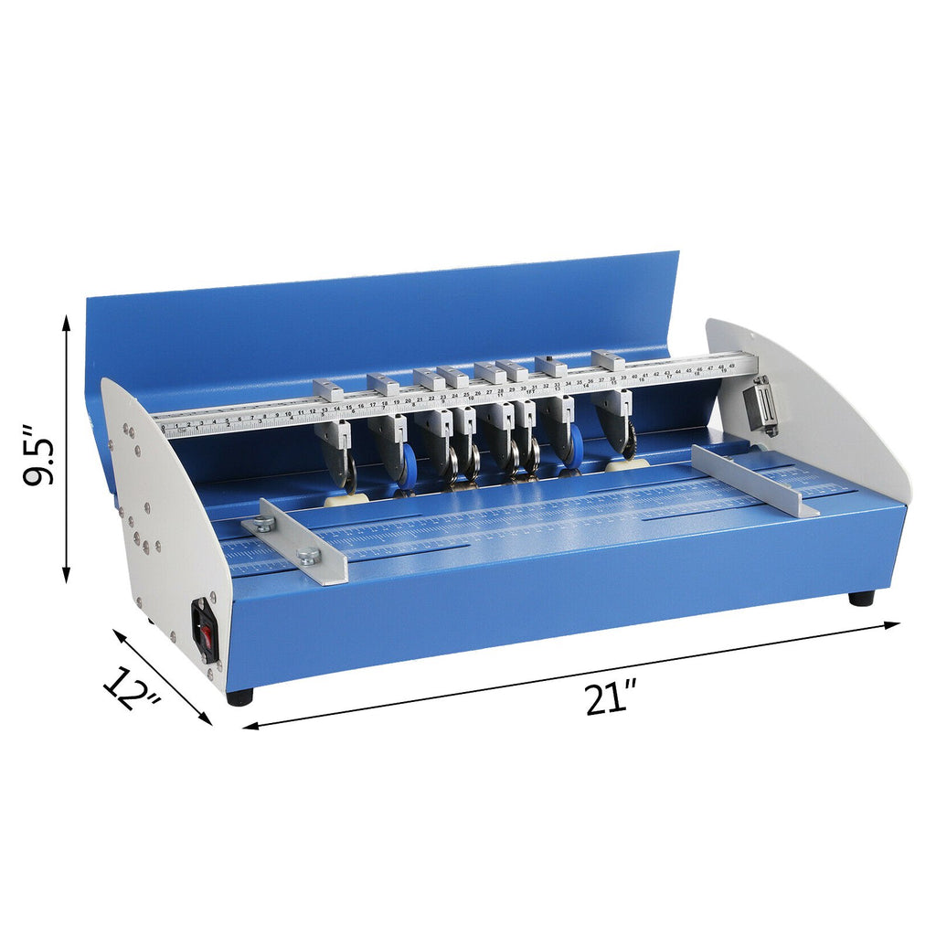 Elektrinė bigavimo ir perforavimo mašina VEVOR 520 mm, 3-in-1