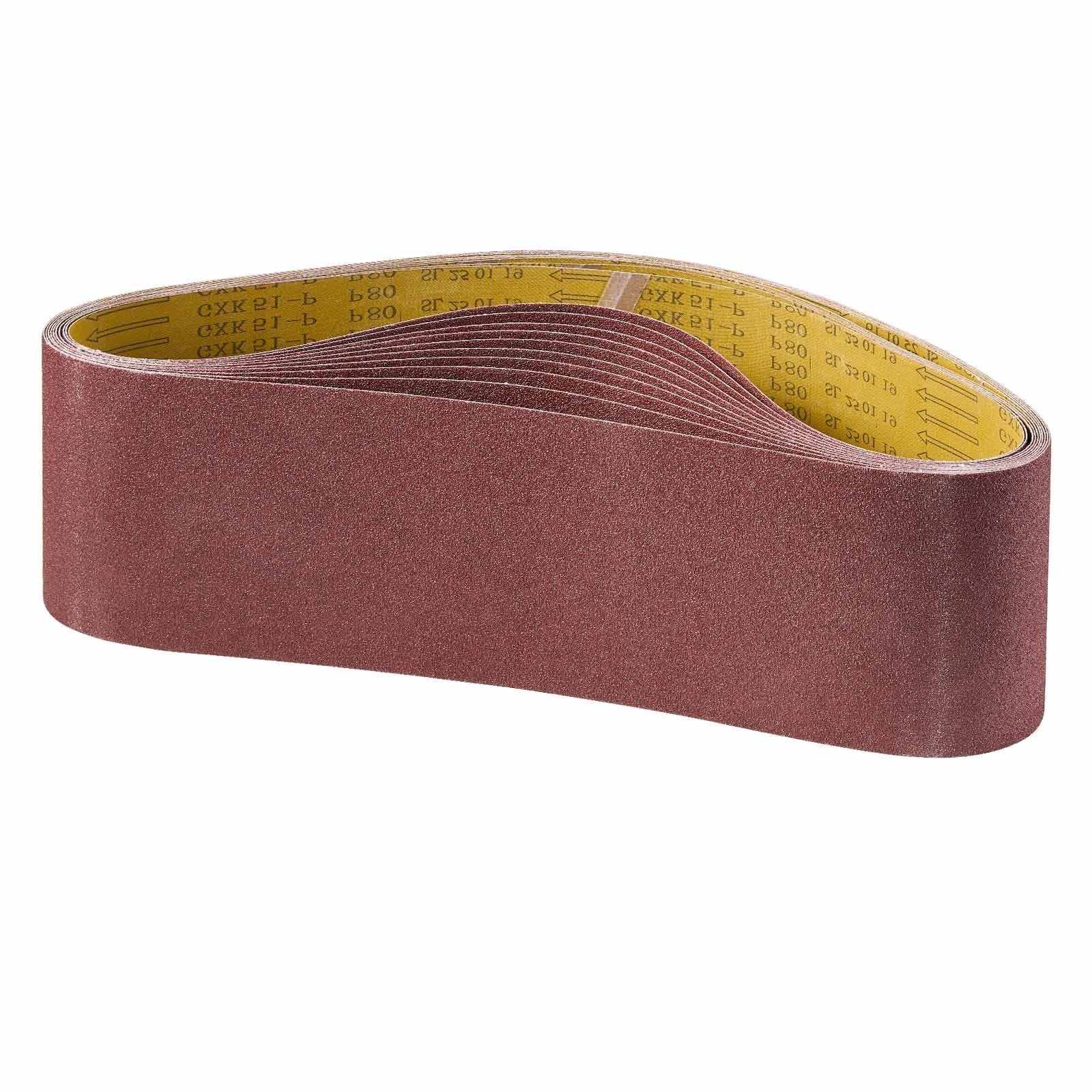 Šlifavimo juostos VEVOR BP648, 152 x 1219 mm, 80 grit, 10 vnt.